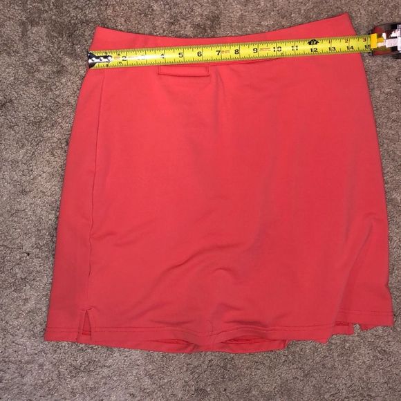 Peter Millar UPF 50+ Sun Protection Bright Pink Orange Skort, Sz Medium, MP $110 - Picture 8 of 10